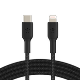 Belkin BoostCharge Braided USB-C to Lightning Cable 2M BLK| CAA004BT2MBK