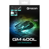Nacon GM-400L Laser Gaming Mouse – LCD Display, Adjustable Weight