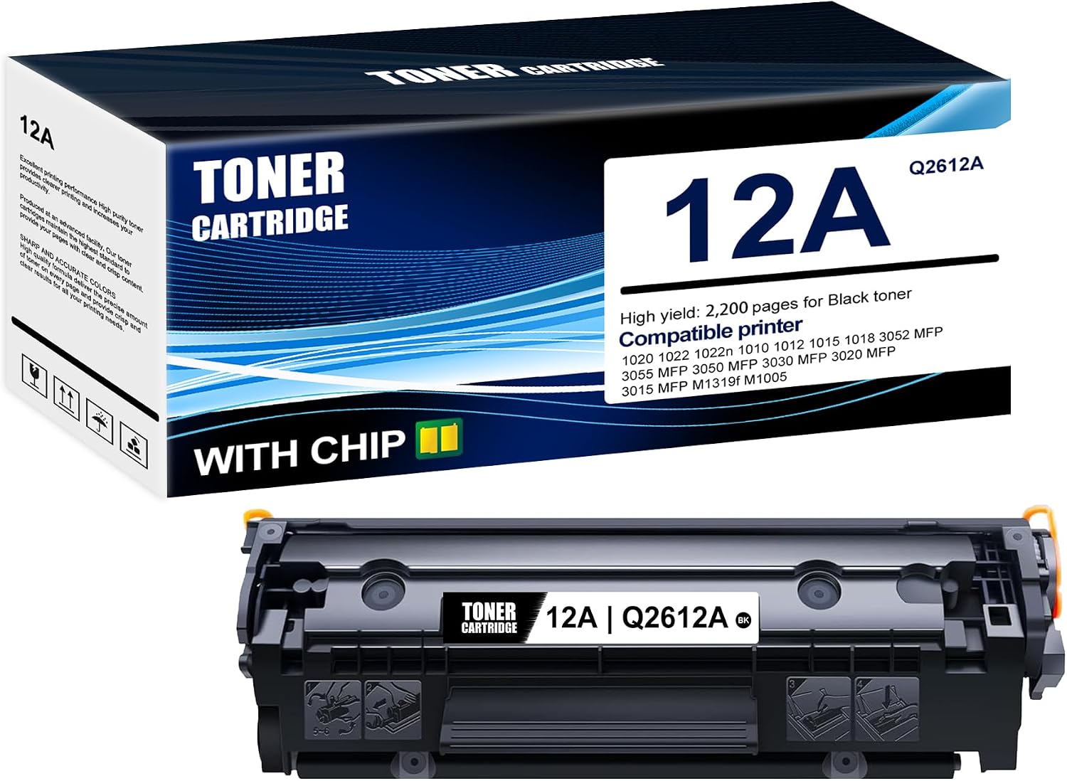 Compatible HP 12A Black Toner