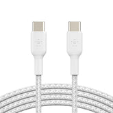 Belkin Boost Charge Braided USB-C to USB-C Cable 1m , White| CAB004bt1MBK