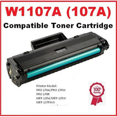 Compatible HP 107A (W1107A) Black Toner