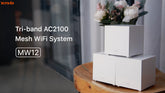Tenda MW12 AC2100 Whole-Home Mesh Wi-Fi System (3-Pack)