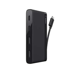Belkin, F4U090BTBLK, USB-C 4-Port Mini Hub, USB Type-C - Black Belkin