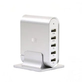 CASE LOGIC , 5-PORTS USB CHARGING STATION 7.1A – SILVER iSolved IT Solutions