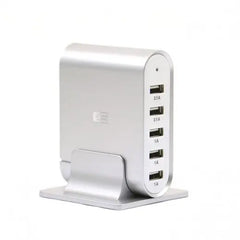CASE LOGIC , 5-PORTS USB CHARGING STATION 7.1A – SILVER iSolved IT Solutions