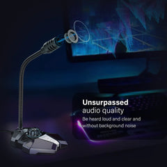 Vertux Condor High Sensitivity Omni-Directional Gaming Microphone With Volume Control