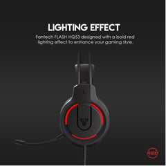 Fantech HQ53 FLASH Gaming Headset, Black | HQ53