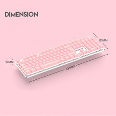 Fantech K613L FIGHTER II RGB Feel Mechanical Gaming Keyboard, Pink | K613L FIGHTER II