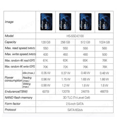 Hikvision E100 SSD 1024GB HS-SSD-E100 for Laptop PC Hikvision