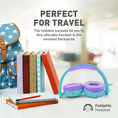 Promate, Jewel, HD Stereo KidSafe Wired Headset - Aqua - JEWEL.AQA Promate