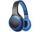 Promate, Laboca Powerful Wireless Bluetooth V5.0 Headphones with Micro SD, 3.5mm Cable, HiFi Stereo Sound, 5 Hours Battery Life - Blue Promate