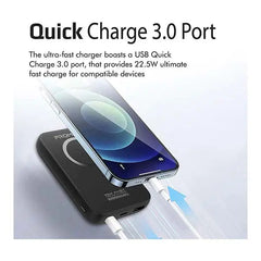 Promate, PowerMag-10+, 22.5W Magsafe Wireless PowerBank - Black Promate