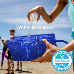 Promate, Rustic-3 BT 4.2 With MicroSD Water Resistant Speaker - Blue Promate