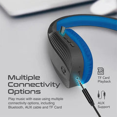 Promate, Terra, Wireless Bluetooth Headphones - Blue Promate