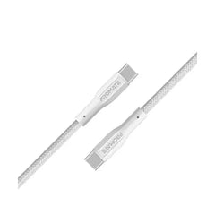 Promate, XCord-CC, High Tensile Strength Data & Charge USB-C Cable - White Promate