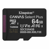 Kingston Canvas Select 64GB microSD Card with Adapter – 100MB/s