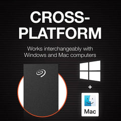 Seagate 14TB One Touch Desktop External Drive with Built-In Hub Black Seagate