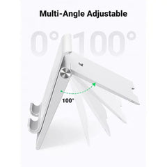 UGREEN Multi-angle phone and tablet stand, height adjustable & foldable holder, high quality (white) - 20437 Ugreen