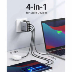 UGREEN NEXODE 4 PORTS USB-A+3*USB-C Cell Phone Fast Charger | 40747 Ugreen