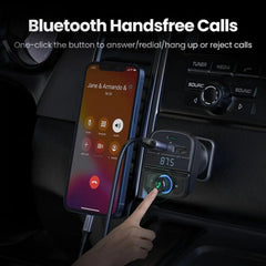 UGreen Triple Port 1* USB-C +2*USB-A, FM & Bluetooth Transmitter + USB MP3, TF Slot Reader Fast Car Charger | 80910 Ugreen