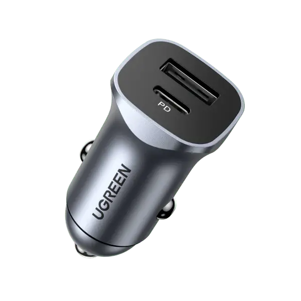 Ugreen Dual Port USB-C & USB-A Fast Car Charger 18W 30780 Ugreen