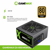 GameMax 850W 80+ Gold Fully Modular Power Supply