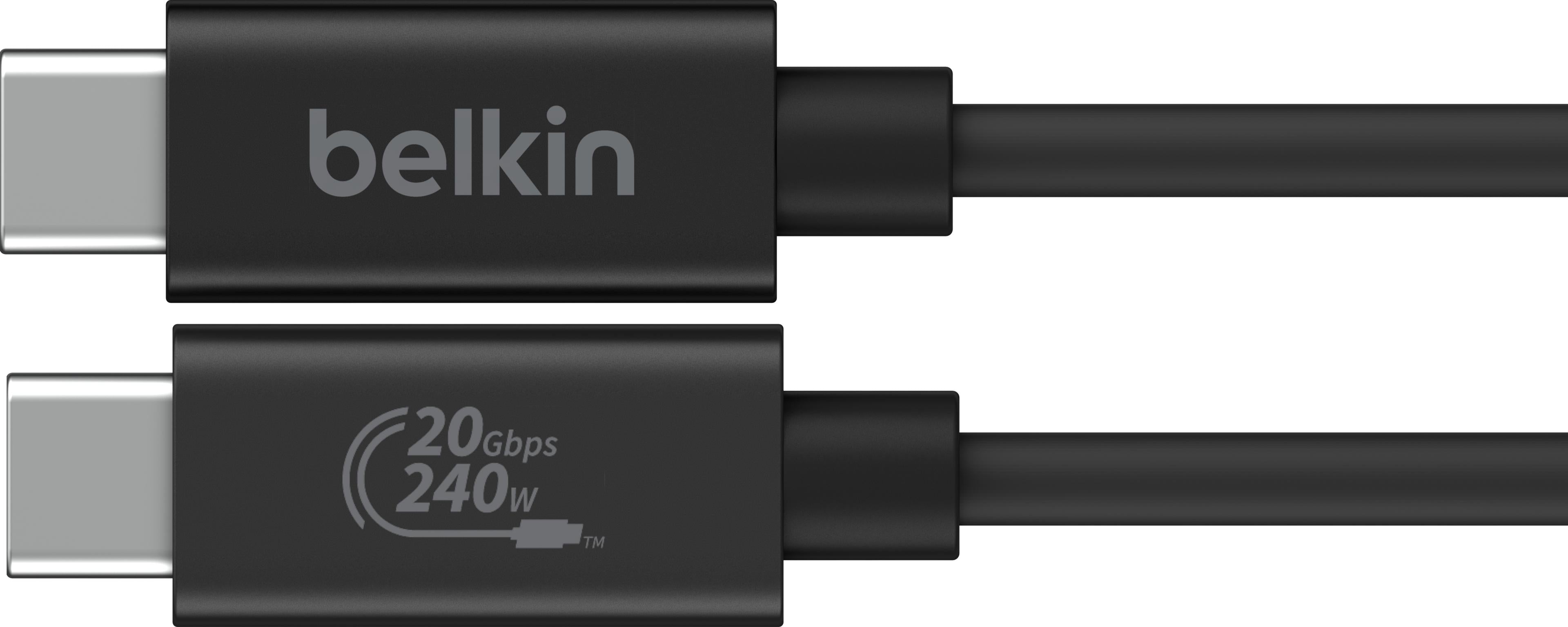 Belkin BoostCharge Pro Braided USB-C to USB-C Cable 240W, 2m – Black (CAB025) – view 3