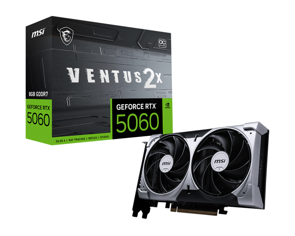 MSI GeForce RTX 5060 Ventus 2X 8GB Graphics Card – view 2