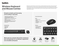 Belkin Wireless Keyboard and Mouse Combo (BBZ010)