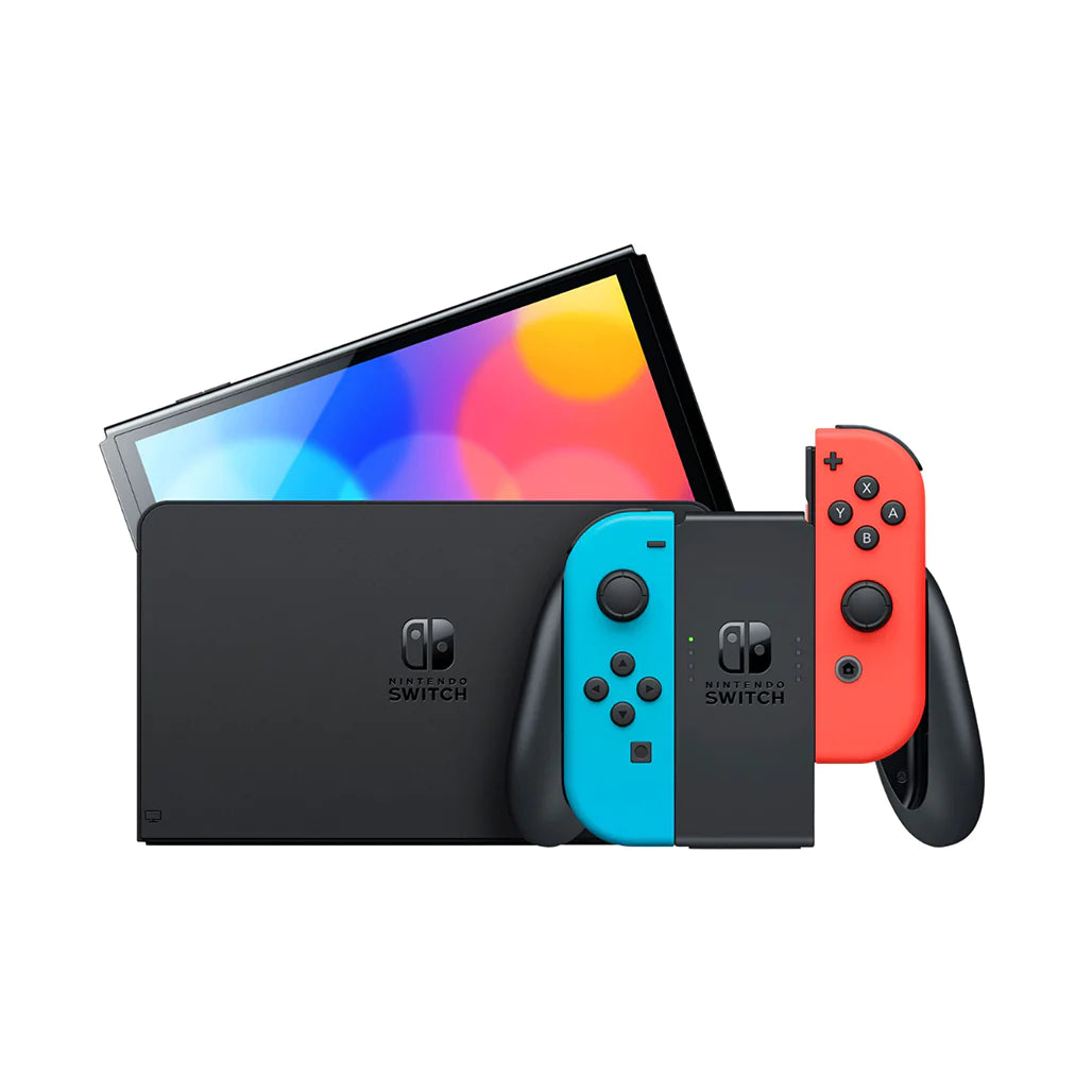 Nintendo Switch – OLED Model - Neon Blue / Red