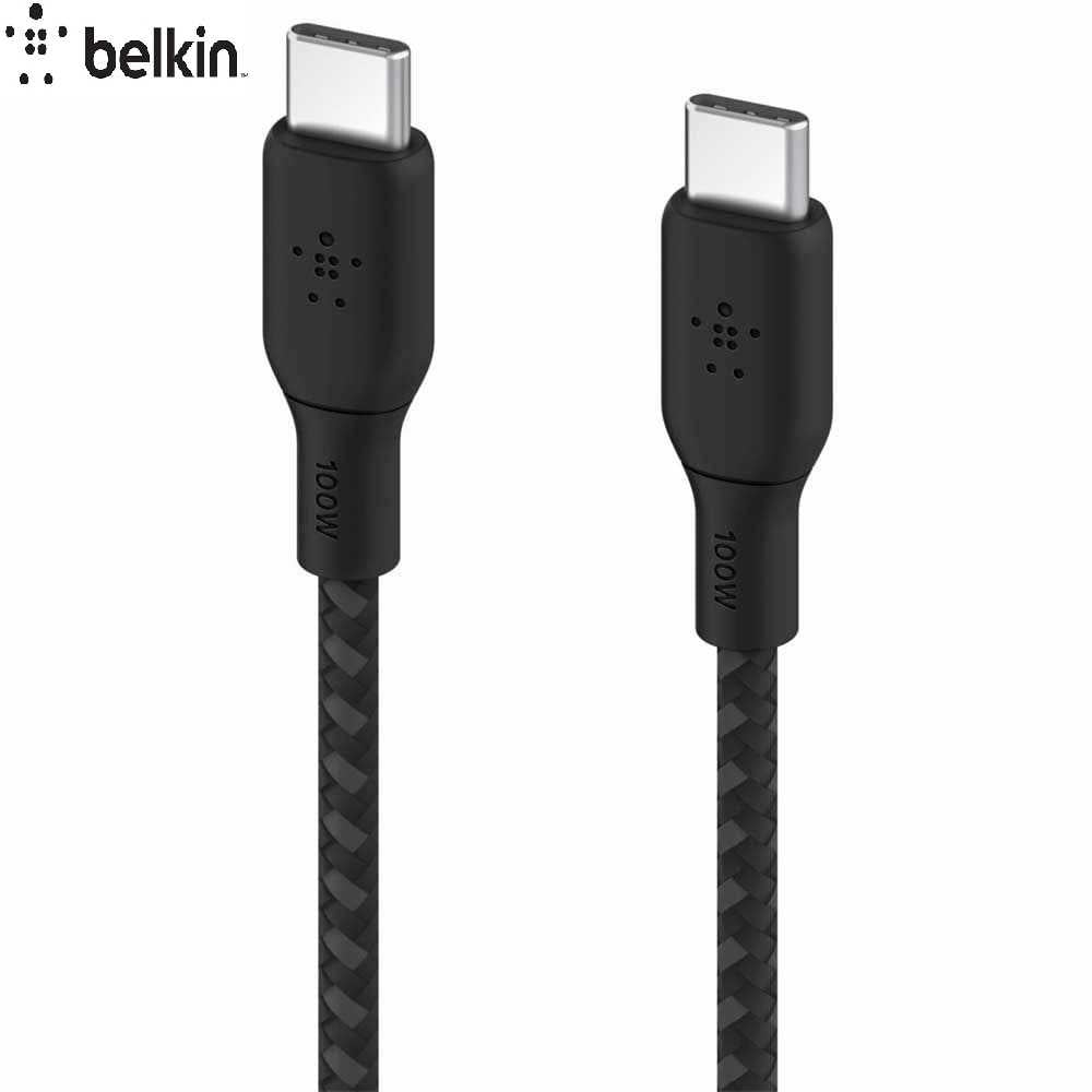 Belkin BoostCharge Braided USB-C to USB-C Cable 100W, 2m – Black (CAB014) – view 2
