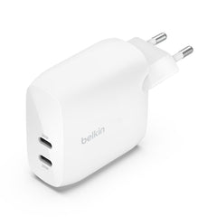 Belkin Boost Charge Pro Dual USB-C Wall Charger with PPS 60W - White