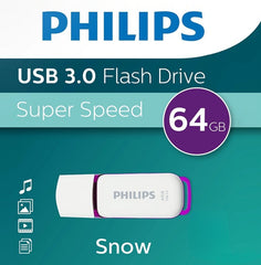 Philips 64GB USB 3.0 Flash Drive – Purple