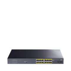 Cudy 16-Port Gigabit PoE+ Switch with 2 Gigabit SFP Ports | GS1020PS2