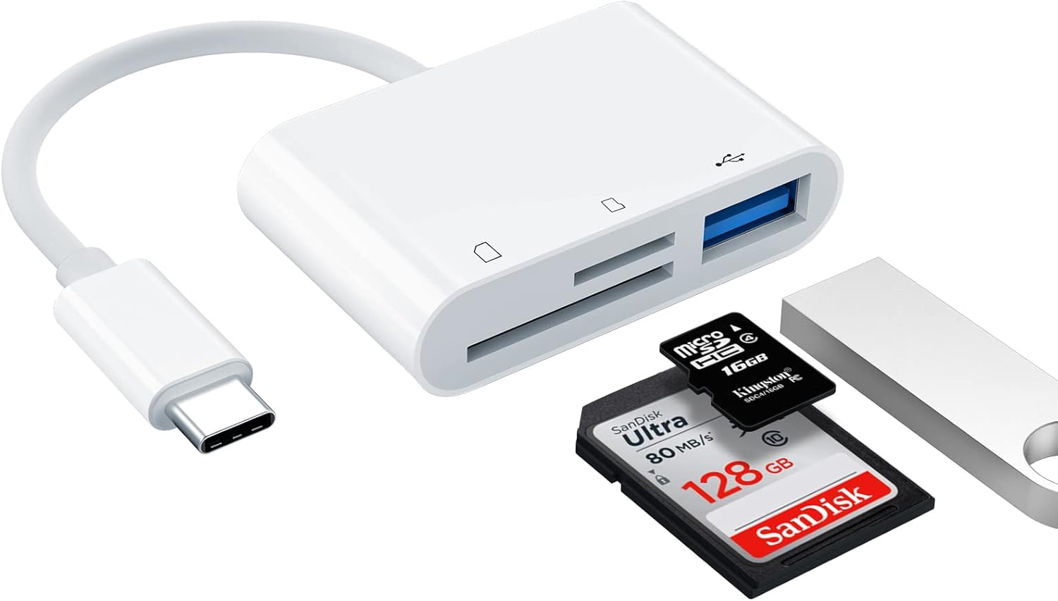 USB-C Card Reader and USB Adapter – view 2