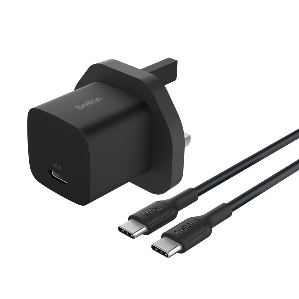 Belkin BoostCharge 25W USB-C Wall Charger – Black (WCA012)
