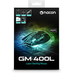 Nacon GM-400L Laser Gaming Mouse – LCD Display, Adjustable Weight