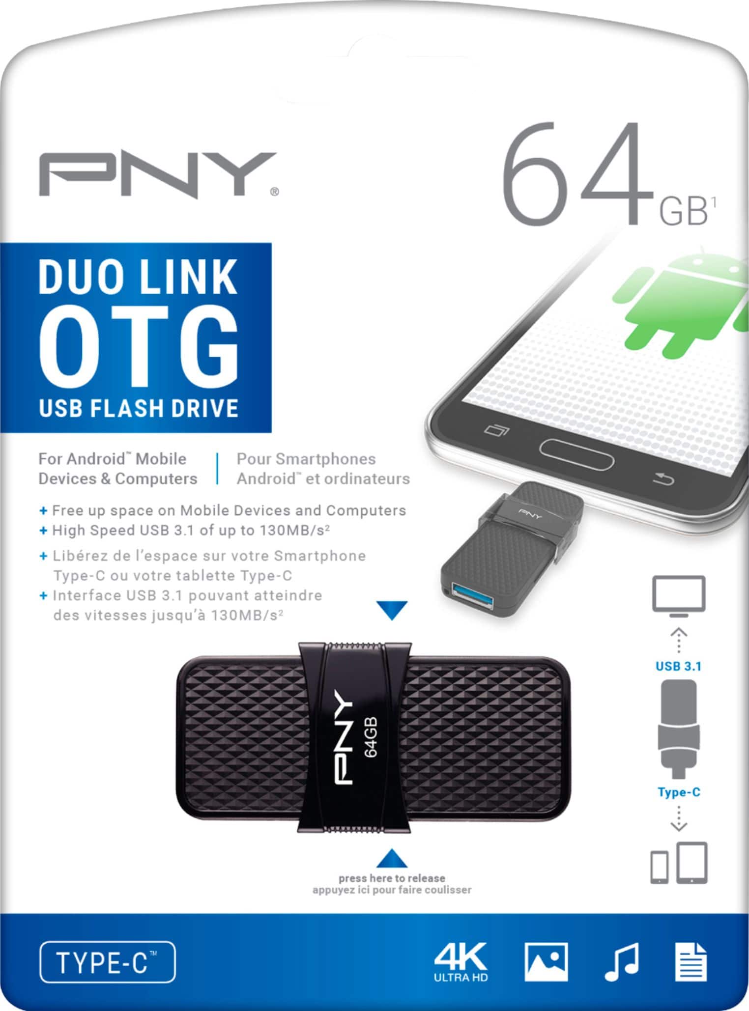 PNY 64GB OTG Micro-USB Flash Drive