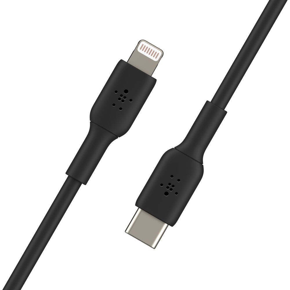 Belkin BoostCharge Silicone USB-C to Lightning Cable 1m – Black