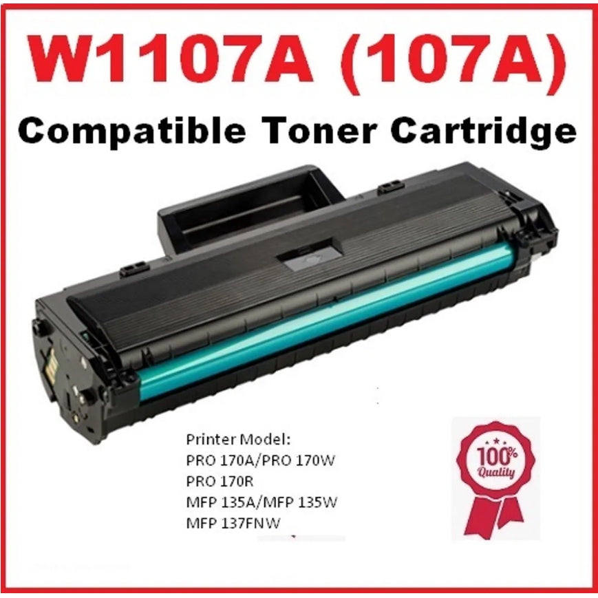 Compatible HP 107A (W1107A) Black Toner