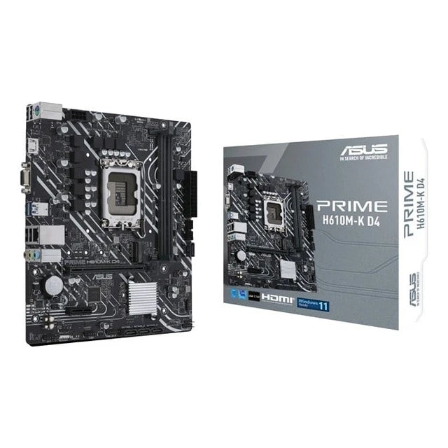 ASUS Prime H610M-K D4 Motherboard (LGA 1700, DDR4)