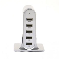 CASE LOGIC , 5-PORTS USB CHARGING STATION 7.1A – SILVER iSolved IT Solutions