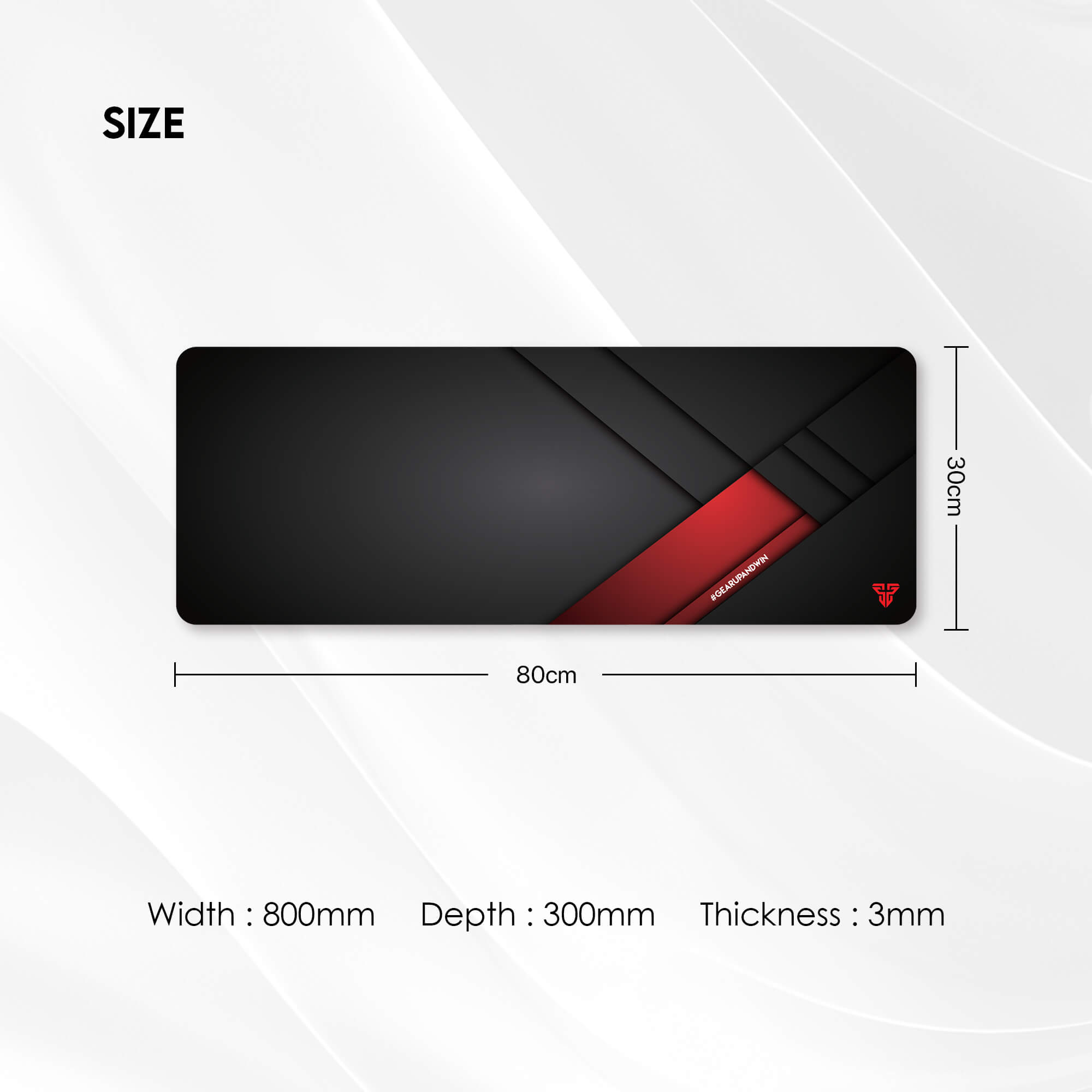 Fantech Vigil MP806 Gaming Mouse Pad – Black – view 3