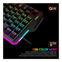 Fantech K512 Archer RGB Gaming Keyboard (Half Size) – view 3