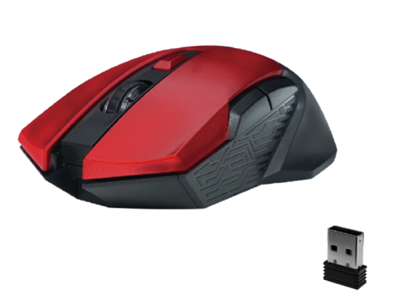 Fantech WG10 GAREN 2.4GHZ Wireless Gaming Mouse, Red | WG10 GAREN