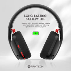 Fantech WHG01 TAMAGO Wireless Headphones (Black) | WHG01 TAMAGO