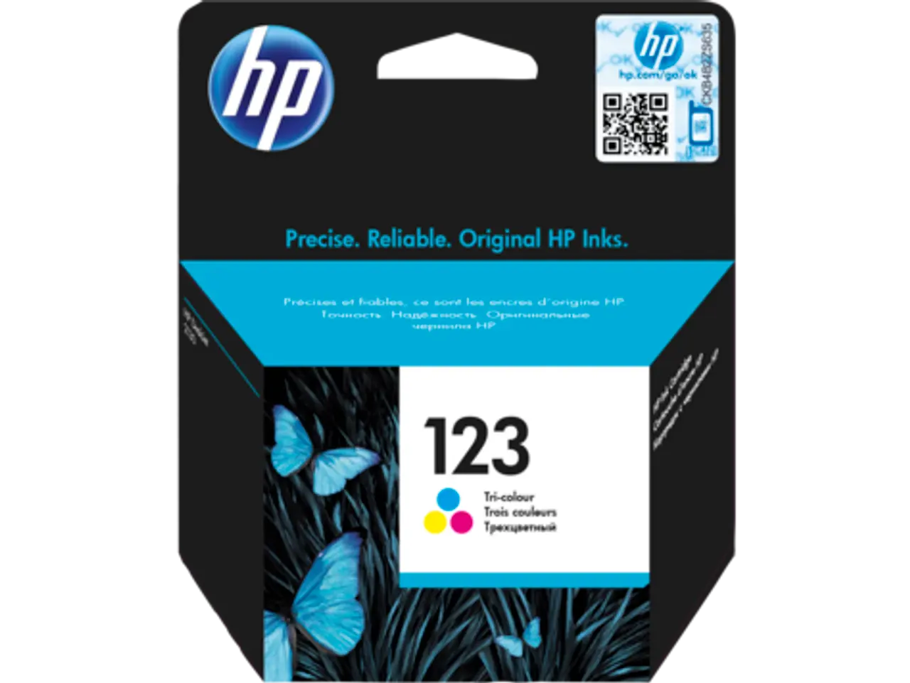 HP 123 Tri-color Original Ink Cartridge (F6V16AE) Hp