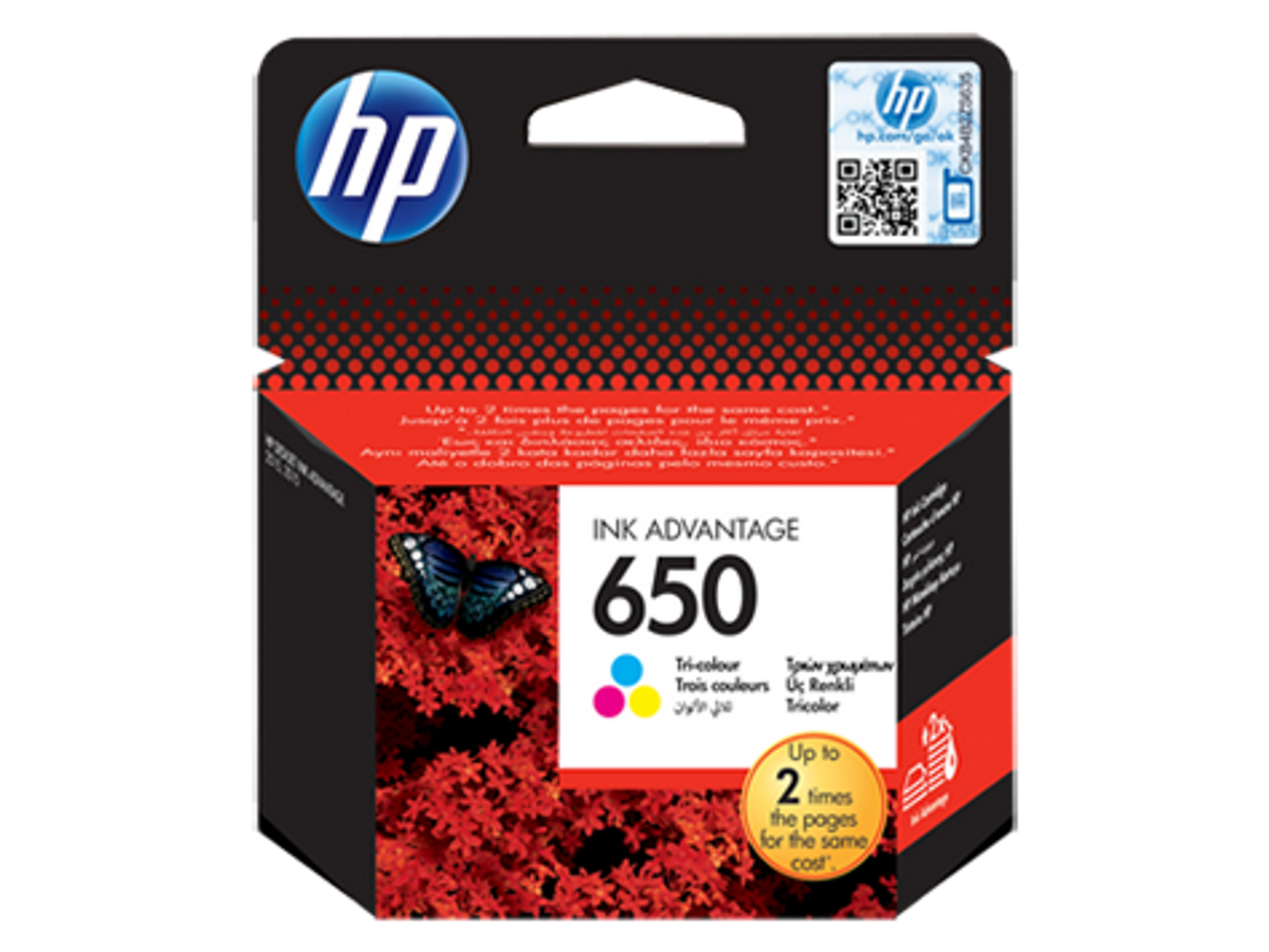 HP 650 Tri-color Original Ink Advantage Cartridge (CZ102AE)