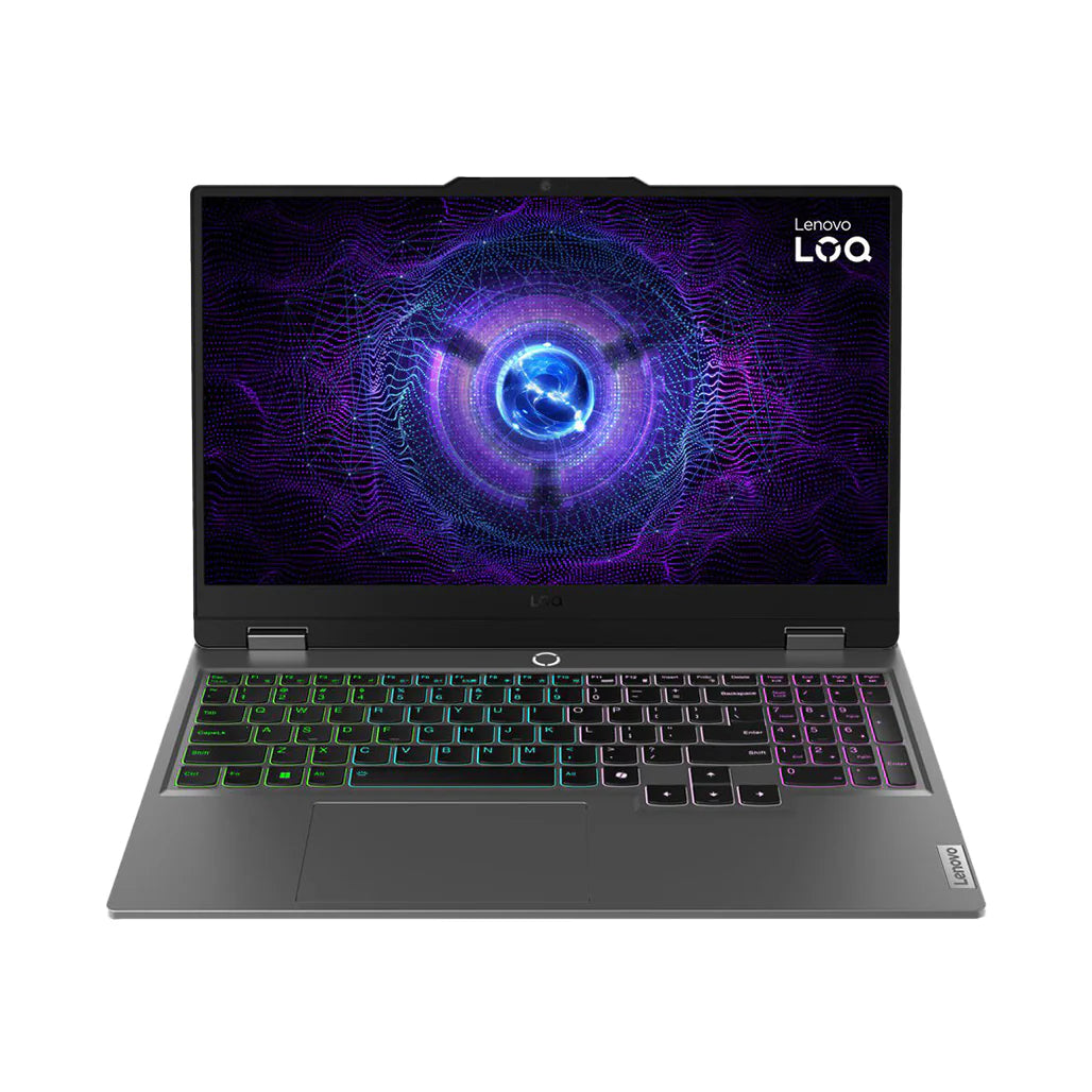 LENOVO LOQ 83DV00J8IN (LUNA GREY), CORE I7-13650HX, 16GB DDR5 (16GB+ 1SLOT), NVME 512GB, NVIDIA® GeForce RTX™ 4050 6GB GDDR6, Boost Clock 2370MHz, TGP 105W, 194 AI TOPS, 15.6″ FHD (1920×1080) IPS 300nits Anti-glare, 100% sRGB, 144Hz, G-SYNC®