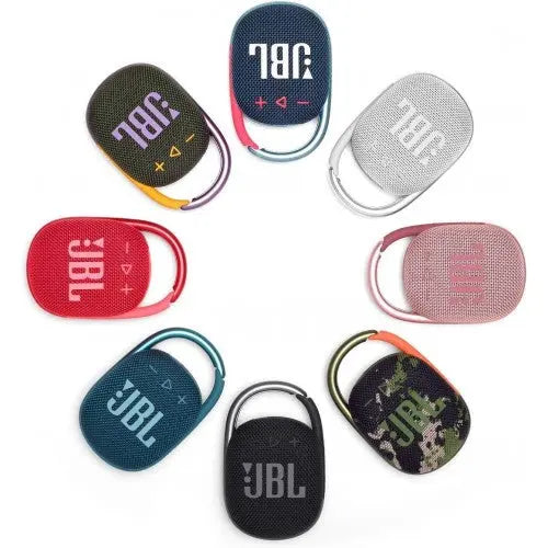 JBL Clip 4 Echo Edition Ultra Portable Waterproof Wireless Bluetooth Speaker, Mixed Colors JBL